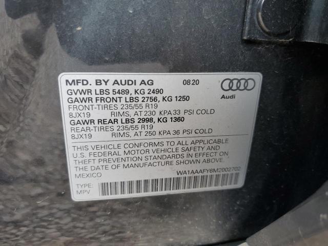 Photo 9 VIN: WA1AAAFY6M2002702 - AUDI Q5 PREMIUM 