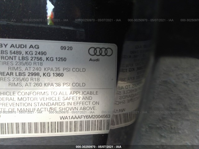 Photo 8 VIN: WA1AAAFY6M2004563 - AUDI Q5 