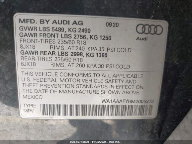 Photo 8 VIN: WA1AAAFY6M2005373 - AUDI Q5 