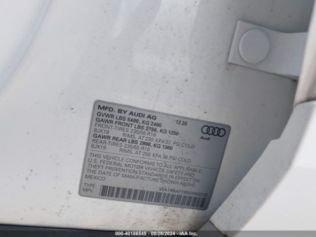 Photo 8 VIN: WA1AAAFY8M2042215 - AUDI Q5 