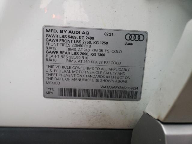 Photo 12 VIN: WA1AAAFY8M2059824 - AUDI Q5 PREMIUM 