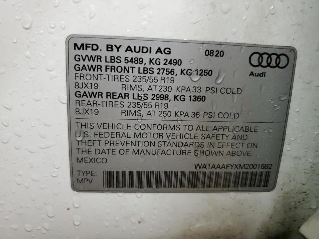 Photo 12 VIN: WA1AAAFYXM2001682 - AUDI Q5 PREMIUM 