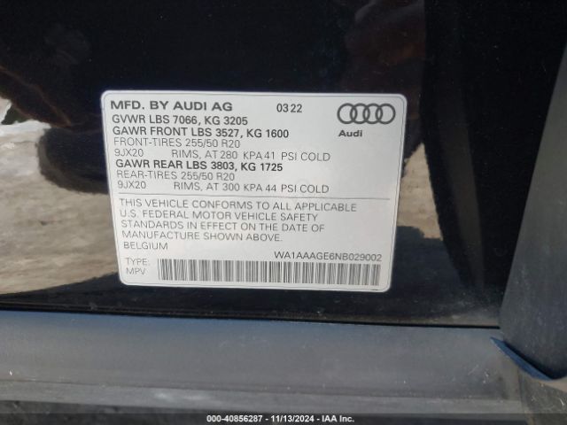 Photo 8 VIN: WA1AAAGE6NB029002 - AUDI E-TRON 