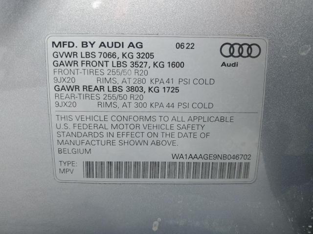 Photo 12 VIN: WA1AAAGE9NB046702 - AUDI E-TRON PRE 