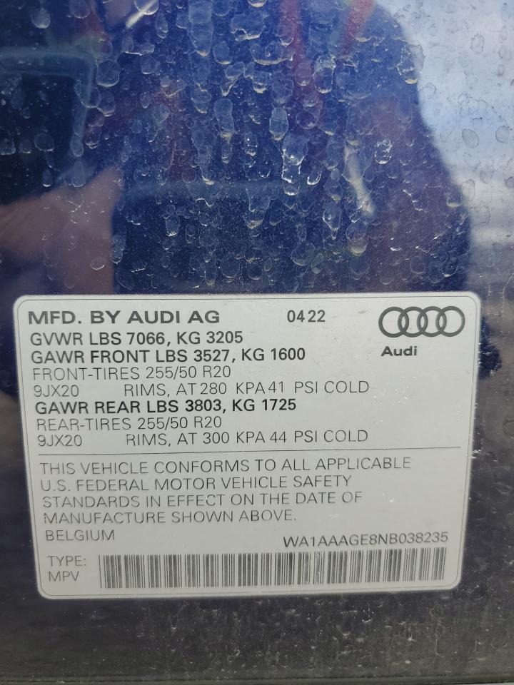 Photo 12 VIN: WA1AAAGEXNB025213 - AUDI E-TRON 