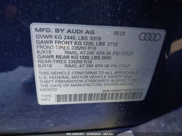 Photo 8 VIN: WA1ABAFY0P2111979 - AUDI Q5 