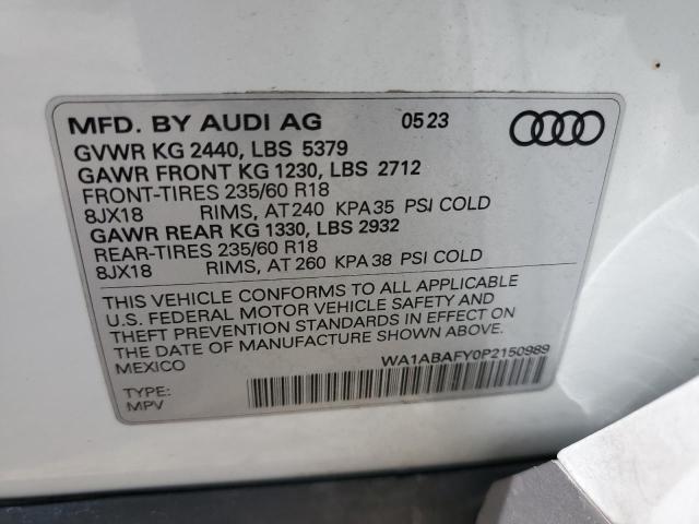 Photo 12 VIN: WA1ABAFY0P2150989 - AUDI Q5 PREMIUM 