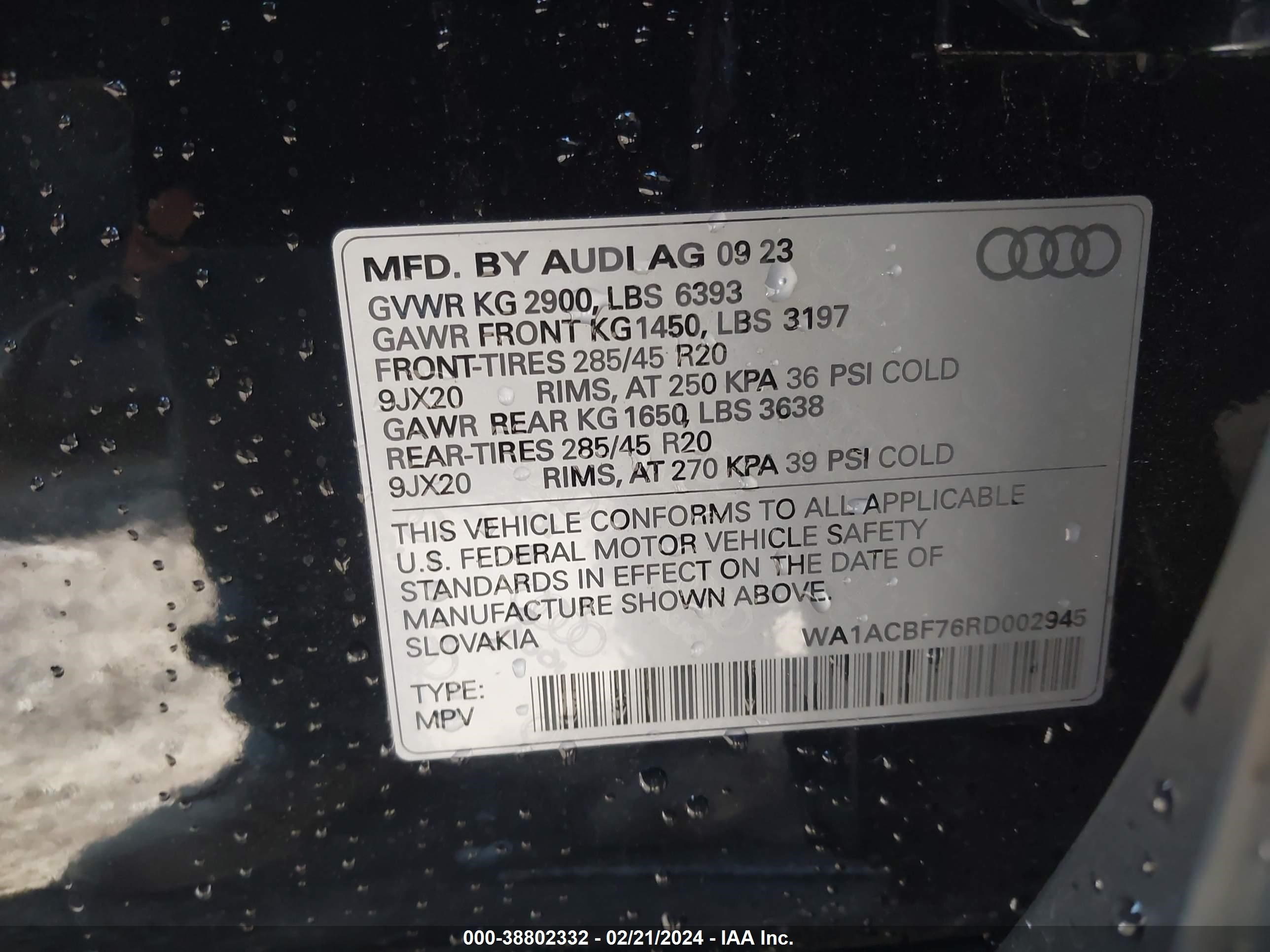 Photo 8 VIN: WA1ACBF76RD002945 - AUDI Q7 