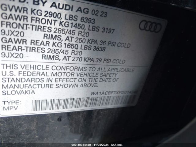 Photo 8 VIN: WA1ACBF7XPD014240 - AUDI Q7 