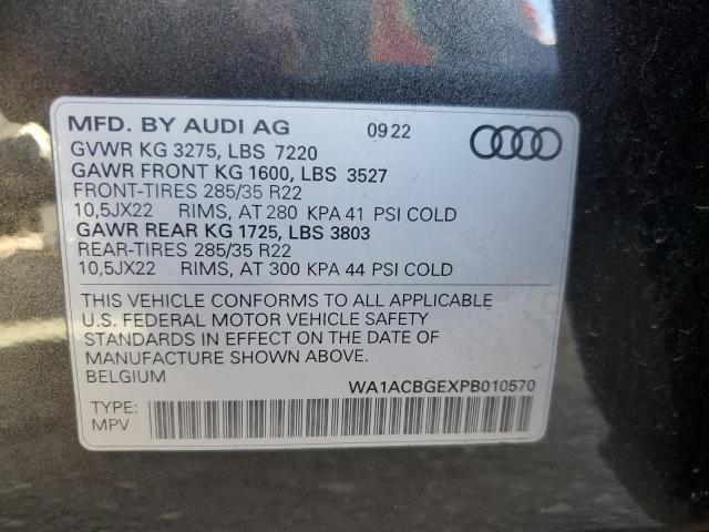 Photo 12 VIN: WA1ACBGEXPB010570 - AUDI E-TRON S P 