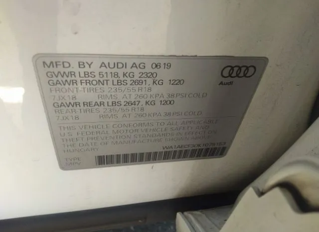 Photo 8 VIN: WA1AECF30K1079153 - AUDI Q3 