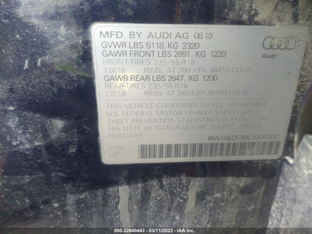 Photo 8 VIN: WA1AECF30L1005300 - AUDI Q3 