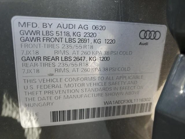 Photo 12 VIN: WA1AECF30L1116302 - AUDI Q3 