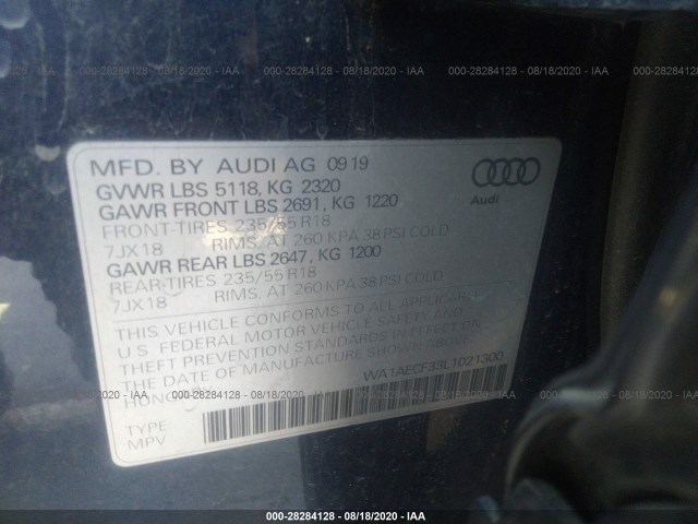 Photo 8 VIN: WA1AECF33L1021300 - AUDI Q3 