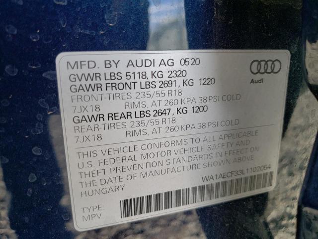 Photo 11 VIN: WA1AECF33L1102054 - AUDI Q3 PREMIUM 