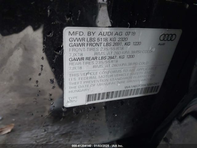 Photo 8 VIN: WA1AECF35K1085241 - AUDI Q3 