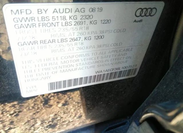 Photo 8 VIN: WA1AECF38L1007523 - AUDI Q3 