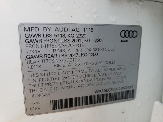 Photo 9 VIN: WA1AECF38L1053403 - AUDI Q3 PREMIUM 