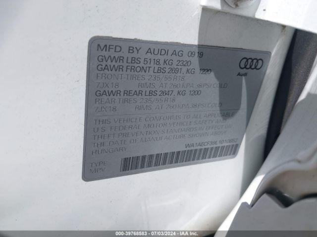 Photo 8 VIN: WA1AECF39L1010852 - AUDI Q3 