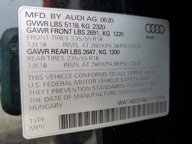 Photo 12 VIN: WA1AECF3XL1111074 - AUDI Q3 PREMIUM 