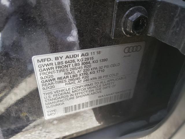 Photo 9 VIN: WA1AHAF70KD022738 - AUDI Q7 PREMIUM 