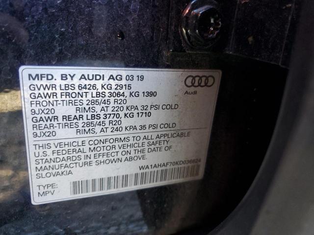 Photo 12 VIN: WA1AHAF70KD036624 - AUDI Q7 PREMIUM 