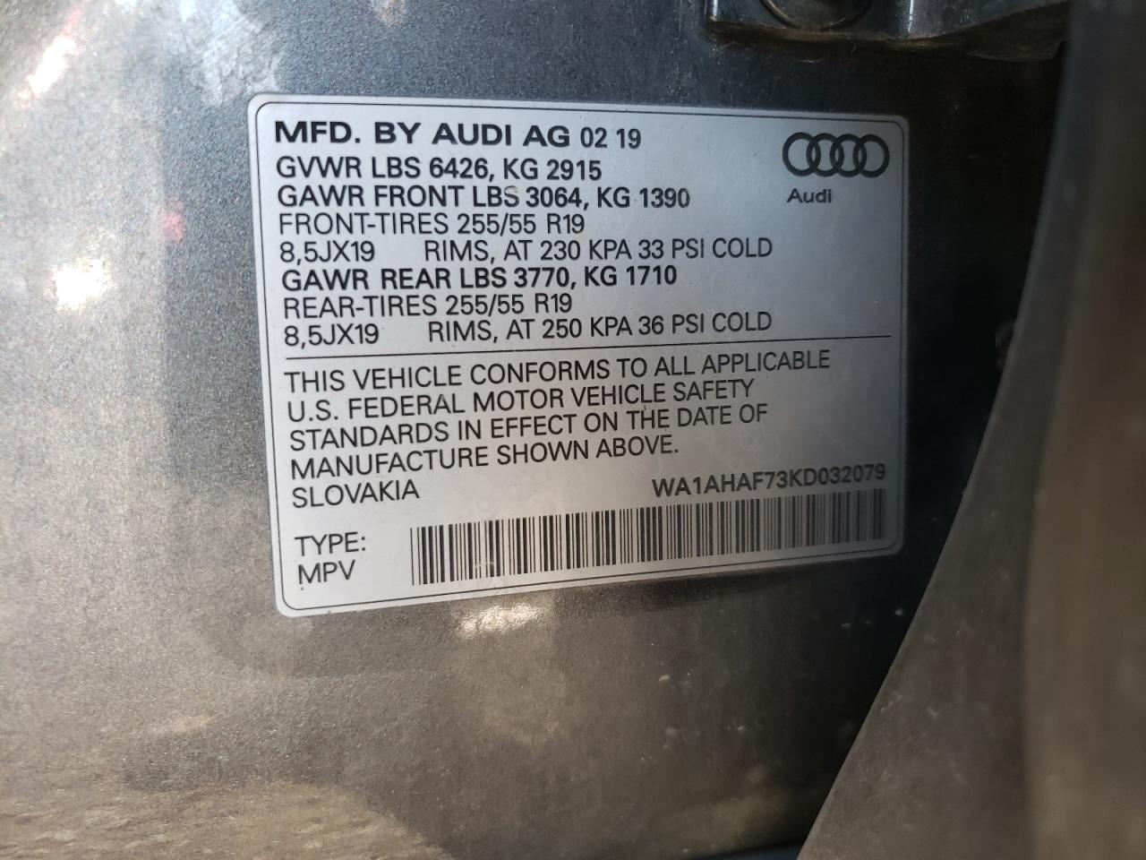 Photo 12 VIN: WA1AHAF73KD032079 - AUDI Q7 