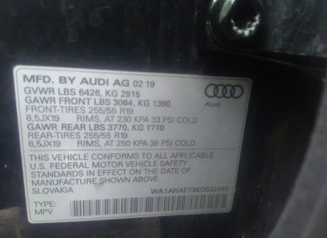 Photo 8 VIN: WA1AHAF73KD032440 - AUDI Q7 