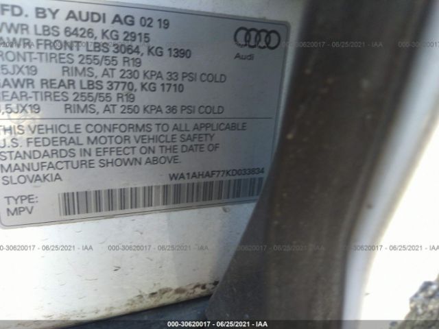 Photo 8 VIN: WA1AHAF77KD033834 - AUDI Q7 