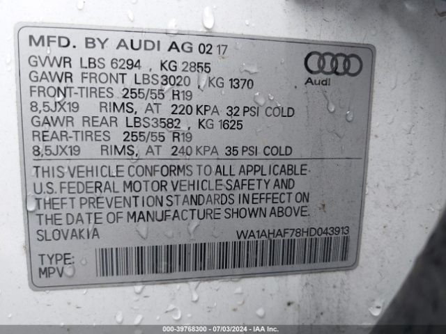 Photo 8 VIN: WA1AHAF78HD043913 - AUDI Q7 