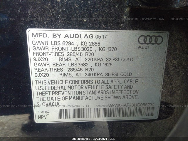 Photo 8 VIN: WA1AHAF78HD058234 - AUDI Q7 