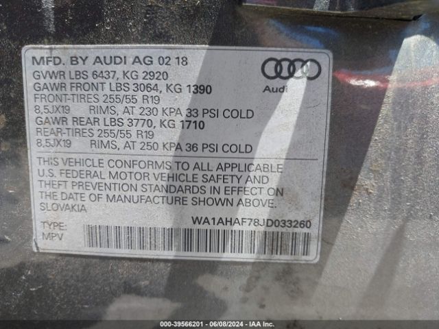 Photo 8 VIN: WA1AHAF78JD033260 - AUDI Q7 