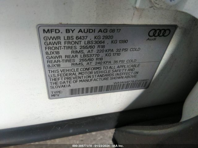 Photo 8 VIN: WA1AHAF79JD008691 - AUDI Q7 