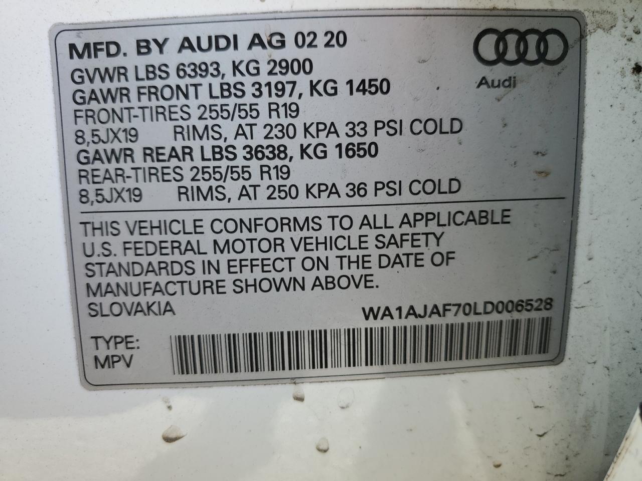 Photo 12 VIN: WA1AJAF70LD006528 - AUDI Q7 