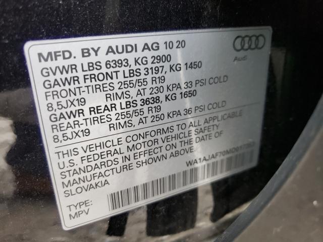 Photo 9 VIN: WA1AJAF70MD017353 - AUDI Q7 PREMIUM 