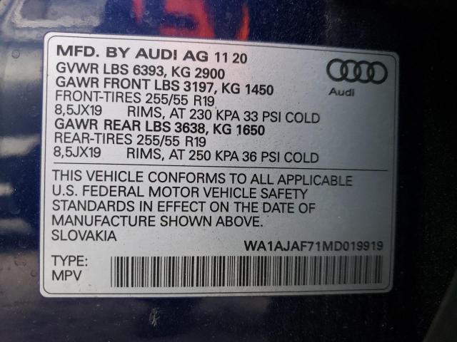 Photo 13 VIN: WA1AJAF71MD019919 - AUDI Q7 PREMIUM 