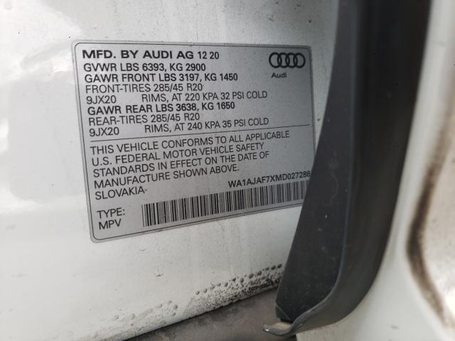 Photo 9 VIN: WA1AJAF7XMD027288 - AUDI Q7 