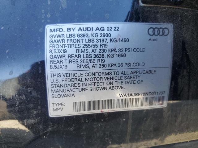 Photo 13 VIN: WA1AJBF70ND011737 - AUDI Q7 PREMIUM 