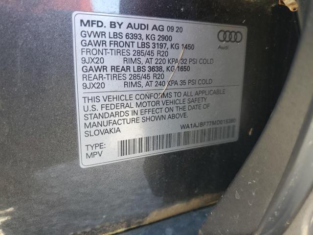 Photo 13 VIN: WA1AJBF77MD015380 - AUDI Q7 PREMIUM 