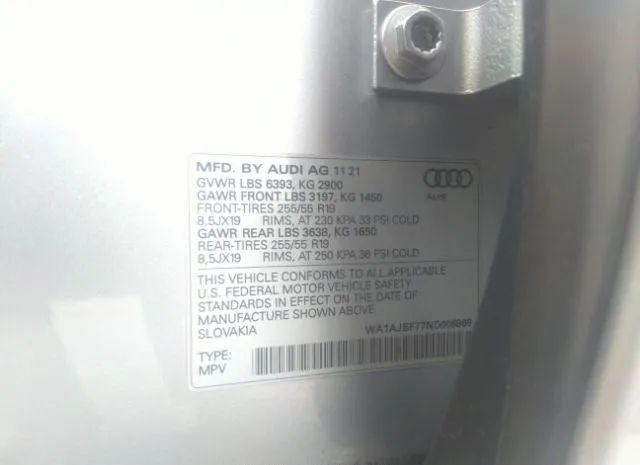 Photo 8 VIN: WA1AJBF77ND006969 - AUDI Q7 