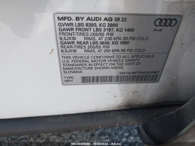 Photo 8 VIN: WA1AJBF78ND022887 - AUDI Q7 