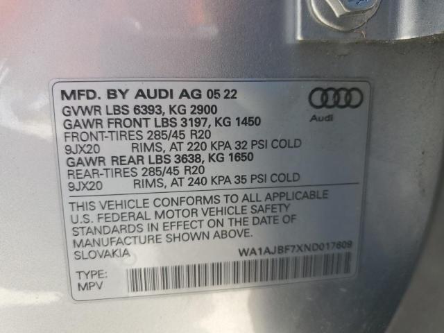 Photo 12 VIN: WA1AJBF7XND017609 - AUDI Q7 PREMIUM 