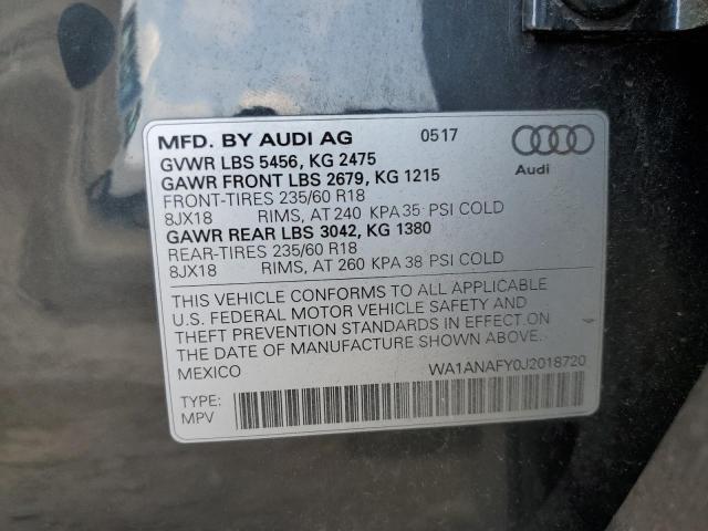 Photo 12 VIN: WA1ANAFY0J2018720 - AUDI Q5 PREMIUM 