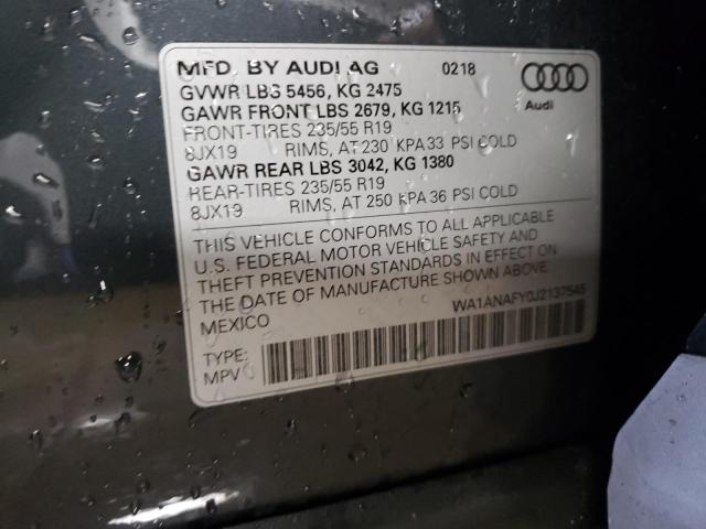 Photo 12 VIN: WA1ANAFY0J2137545 - AUDI Q5 