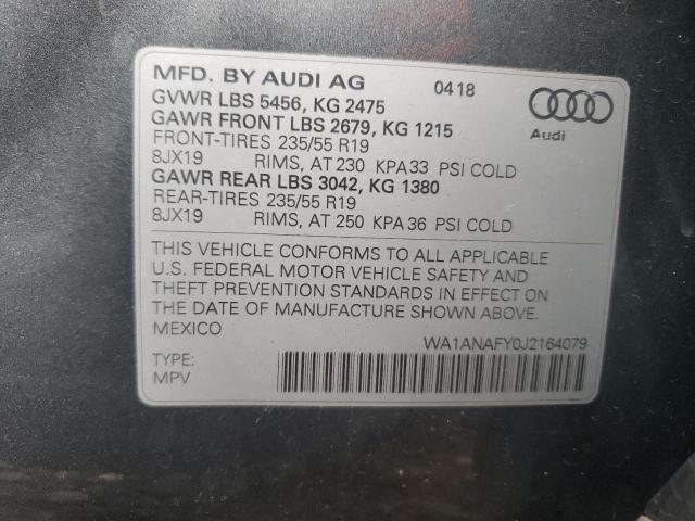 Photo 9 VIN: WA1ANAFY0J2164079 - AUDI Q5 PREMIUM 