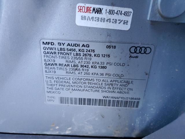 Photo 12 VIN: WA1ANAFY0J2195459 - AUDI Q5 