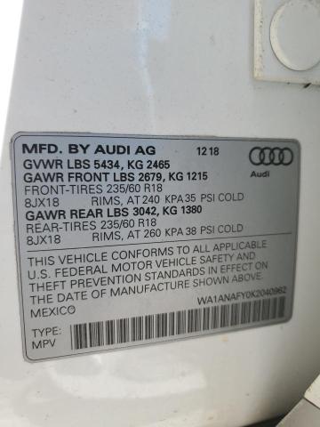 Photo 13 VIN: WA1ANAFY0K2040962 - AUDI Q5 PREMIUM 