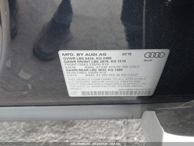 Photo 8 VIN: WA1ANAFY0K2071287 - AUDI Q5 