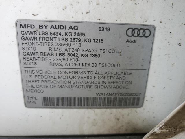 Photo 13 VIN: WA1ANAFY0K2082337 - AUDI Q5 PREMIUM 