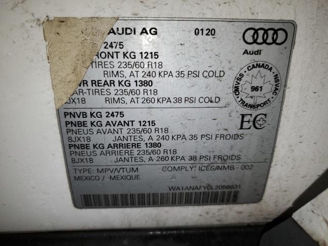 Photo 12 VIN: WA1ANAFY0L2056631 - AUDI Q5 PREMIUM 